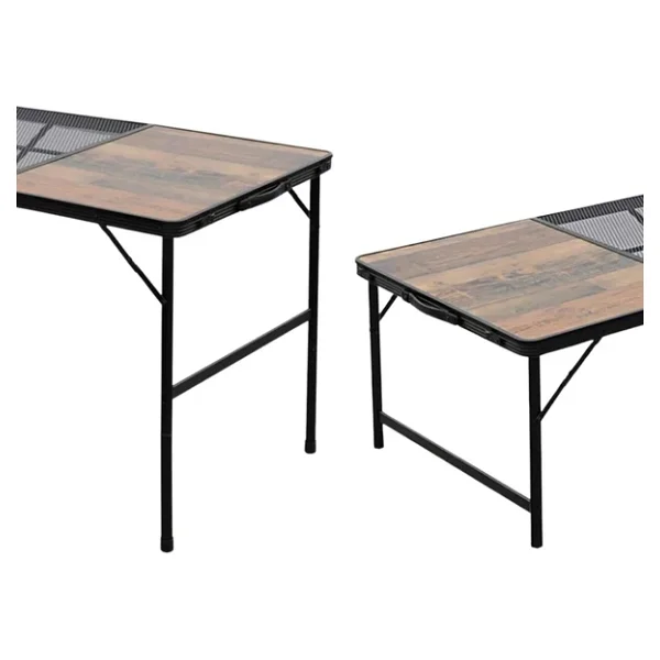 Madfox Eazy 547210 90x60 cm Izgaralı Ahşap Katlanır Kamp Masası - Görsel 3