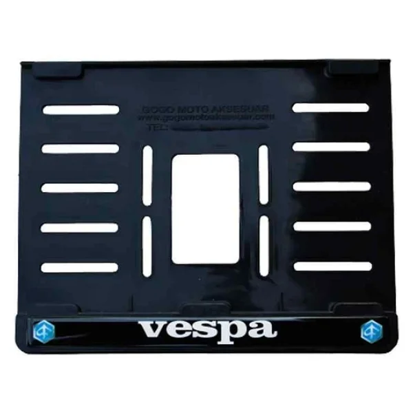 Vespa Wespa Uyumlu Plastik (15X24 Cm) Kırılmaz Plakalık - Görsel 2
