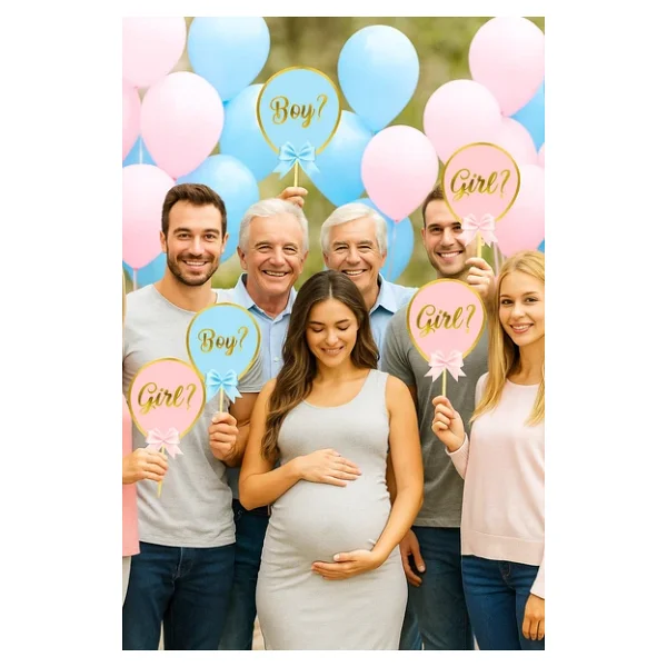 Cinsiyet Konuşma balonu 5li GİRL ? PEMB balon çubu - Görsel 6