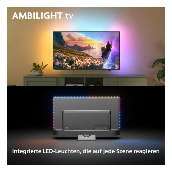 Philips 43PUS8600 4K Ultra HD 43" 109 Ekran Uydu Alıcılı Smart Ambilight QLED TV - Görsel 2
