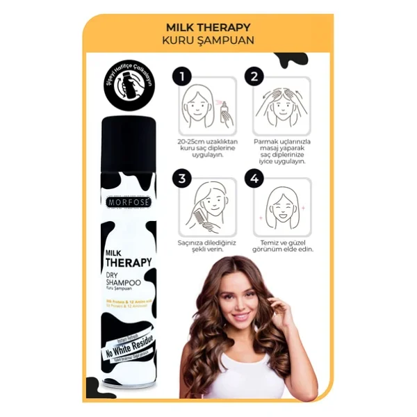 Morfose Milk Therapy 200 ml Kuru Şampuan - Görsel 8