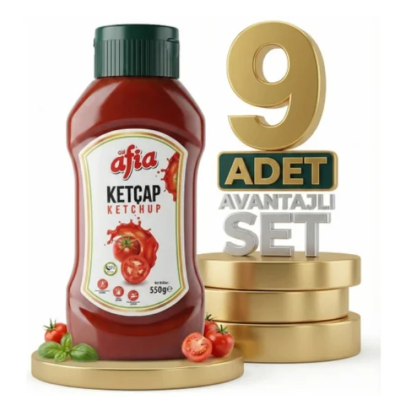 Afia Tatlı Ketçap 9x550 Gr - Görsel 2