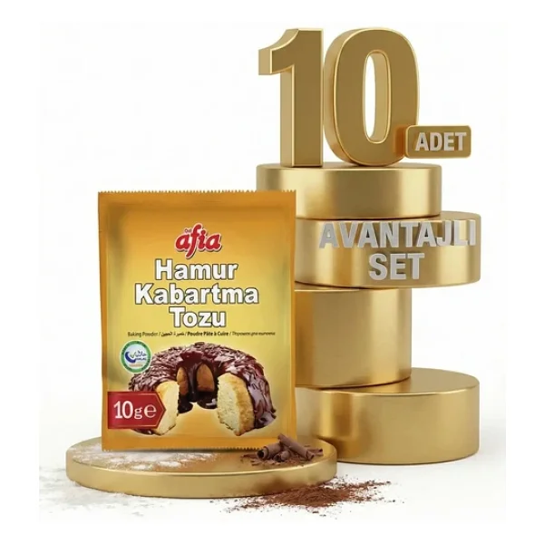 Afia Hamur Kabartma Tozu Poşet 10x10lu - Görsel 2