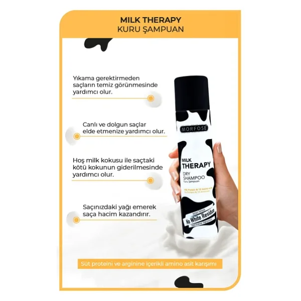 Morfose Milk Therapy 200 ml Kuru Şampuan - Görsel 7