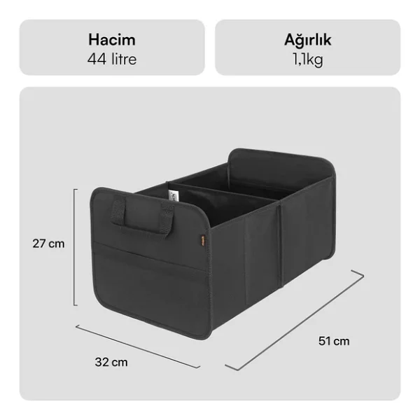 Mack MCC-5100 (5001)EASYGO Bagaj Organizer Siyah (Kdo) - Görsel 9