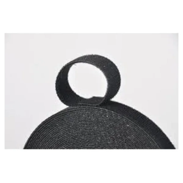 Kablo Düzenleyici Cırt Cırtlı Bant, 90 cm, 10mm x 2.6mm, siyah renk - Görsel 3