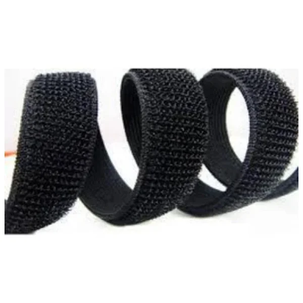 Kablo Düzenleyici Cırt Cırtlı Bant, 90 cm, 10mm x 2.6mm, siyah renk - Görsel 2