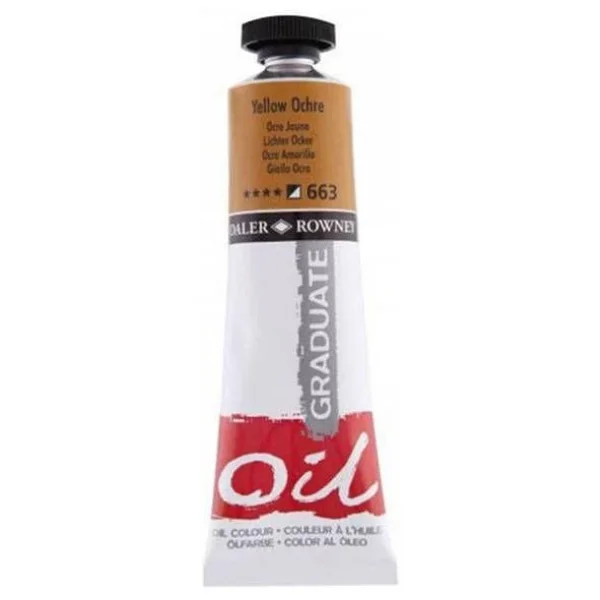 Daler-Rowney Graduate 38 ml Yağlı Boya N:663 Yellow Ochre - Görsel 6