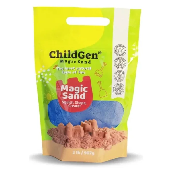 ChildGen Mavi Doğal Kinetik Kum Refill Paket 907 gr - Görsel 6