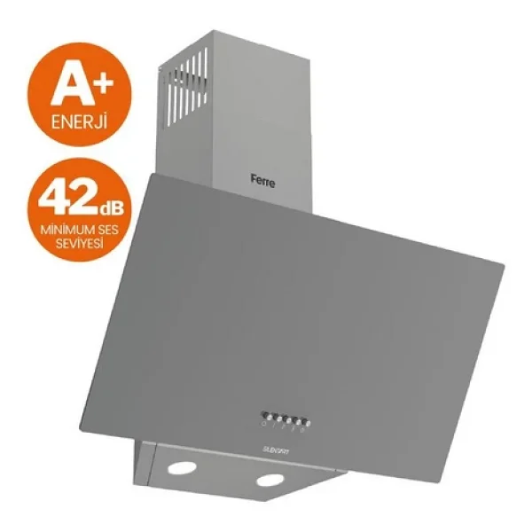Bosch & Ferre Antrasit 3 Lü Ankastre Set - Ultra Sessiz Davlumbaz - 42 Db ( Hua717bn0t - Ss208 - D088-Sa) Buhar Destekli - Görsel 4
