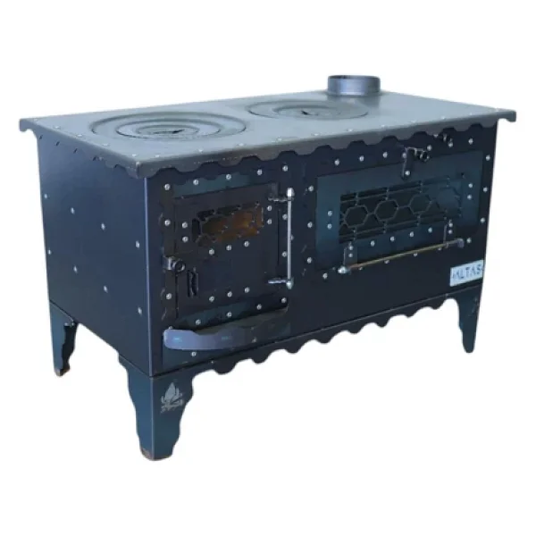Altaş Camlı Altaş Kuzine Soba 4 mm Çok Amaçlı Bahçe Tipi Kuzine Soba Özel El Yapımı Soba - Görsel 2