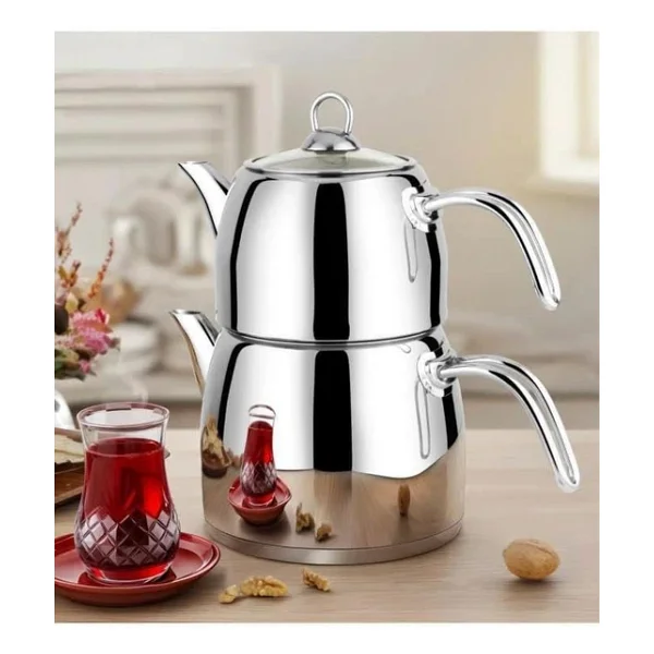 Lines Yıldız L-3083 Aile Boy Çelik Çaydanlık - Görsel 6