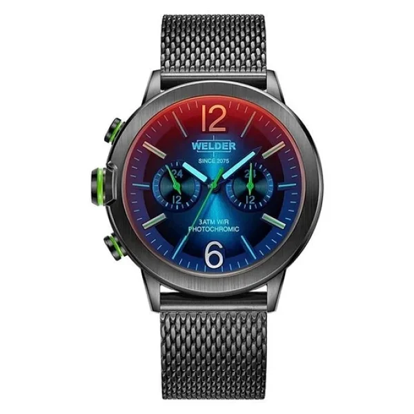 Welder Edge WWMD1003 Hasır Kordon Füme-Lacivert Erkek Kol Saati - Görsel 7