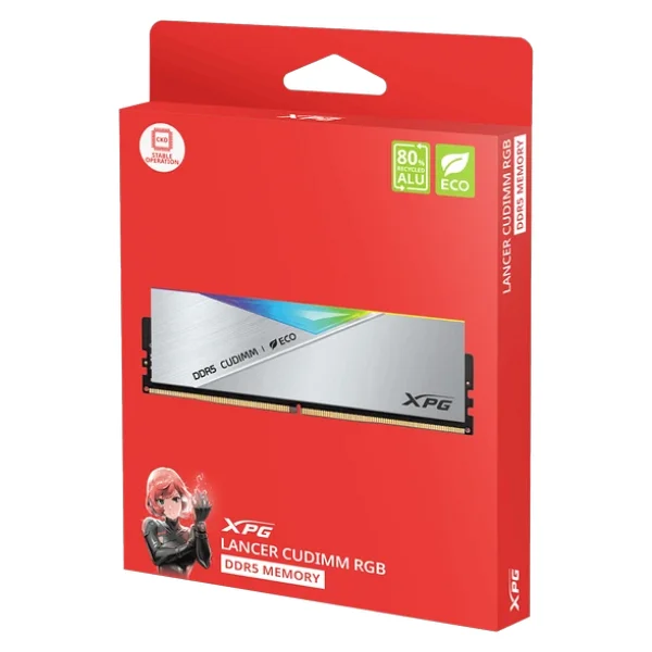 Xpg Lancer Silver 48Gb (2X24gb) Rgb 8800Mhz Cl42 Intel Xmp Ddr5 Gümüş Dual Kit Ram - Görsel 5