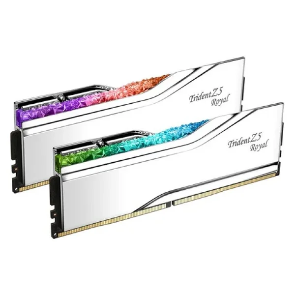 G.Skill Trident Z5 Royal 48 GB (2x24) 8400 MHz CL40 F5-8400J4052G24GX2-TR5S DDR5 Ram - Görsel 2