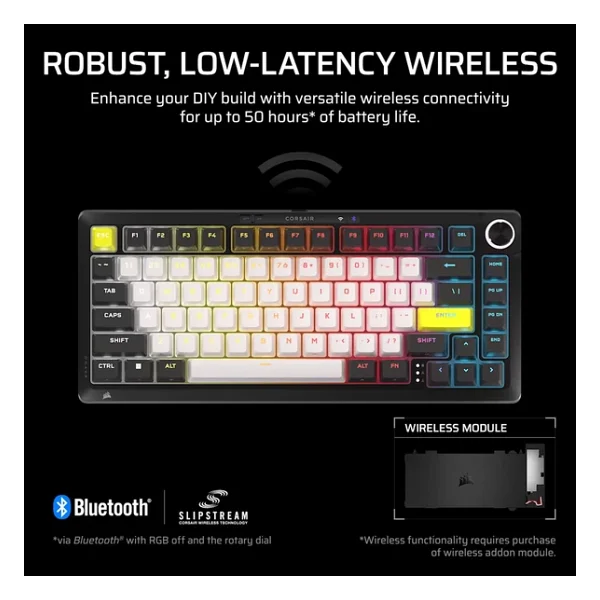 Corsair Makr Pro 75 CH-91CE21G-UK RGB %75 TKL MGX V2 Switch Kablolu Mekanik Oyuncu Klavyesi - Görsel 4