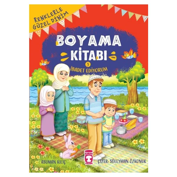 Renklerle Güzel Dinim Boyama Kitabı 3 - İbadet Ediyorum - Kolektif - Görsel 3