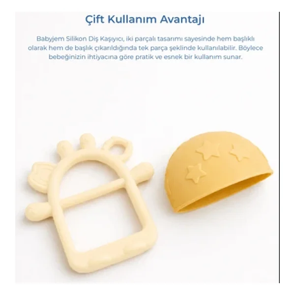Babyjem Crabby Tutma Halkalı Silikon Diş Kaşıyıcı - Görsel 3