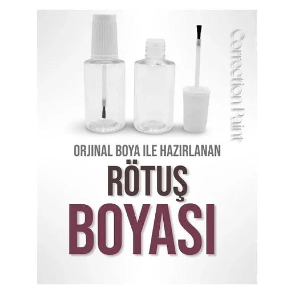TOGG OLTU SİYAHI - 25ml Orjinal Rötuş Boyası - Görsel 6