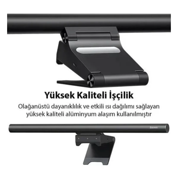 Baseus I-wok2 Series Usb Asimetrik Çalışma Masası Göz Koruma Led Lamba Ve Monitör Aydınlatma Işığı - Görsel 5