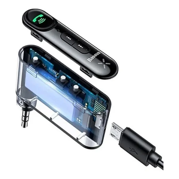Baseus Qiyin WXQY Wireless Bluetooth 3.5mm Jack Aux Araç Ses Aktarım Kiti - Görsel 4