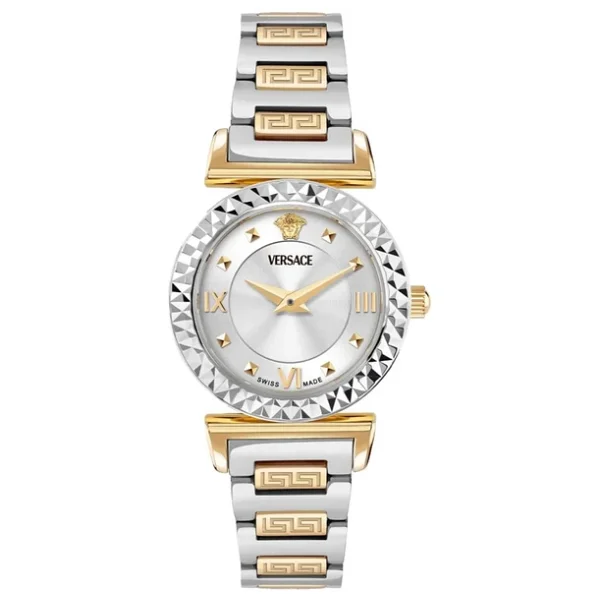 Versace Mini Vanity VRSCVEGFA0525 Gümüş-Altın Kadın Kol Saati - Görsel 6