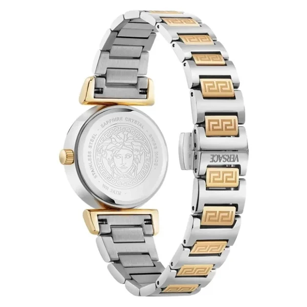 Versace Mini Vanity VRSCVEGFA0525 Gümüş-Altın Kadın Kol Saati - Görsel 8