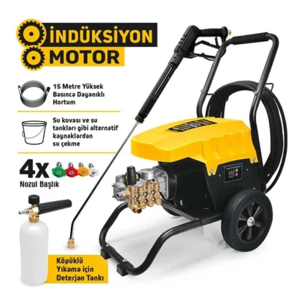Sgs 5404 150 Bar 2800 W Yüksek Basınçlı Yıkama Makinesi - Görsel 3