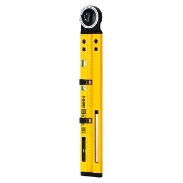 Sgs1708 Alüminyum Gövdeli Gönye Açı Ölçer Su Terazisi 50 Cm - Görsel 3