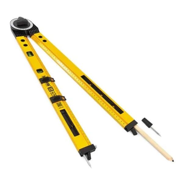 Sgs1708 Alüminyum Gövdeli Gönye Açı Ölçer Su Terazisi 50 Cm - Görsel 2
