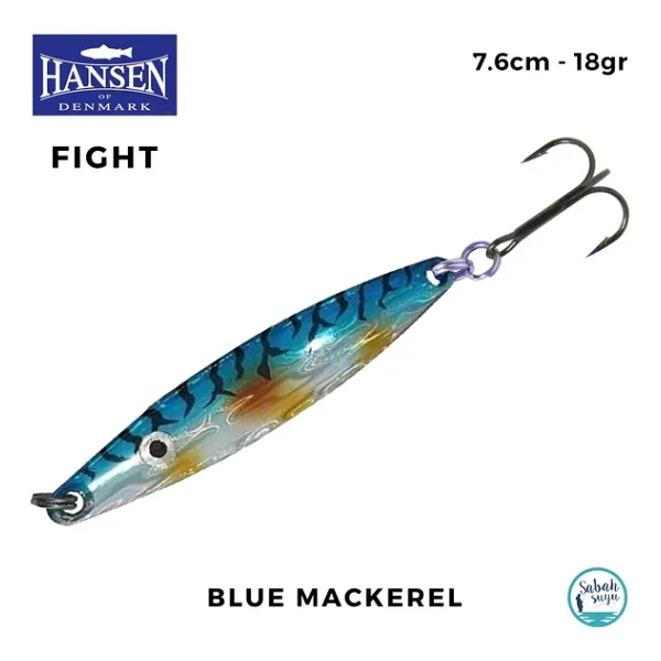 Hansen Fight 7.6Cm 18Gr Kaşık Blue Mackerel - Görsel 4