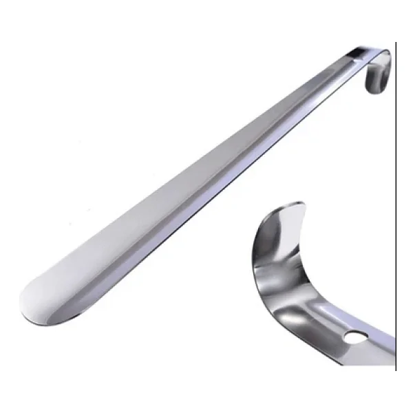 #Kerata Metal Paslanmaz Sağlam Uzun Lüks Ergonomik Çelik Krom Kaplama Ayakkabı Çekeceği Kerata 65 Cm - Görsel 2