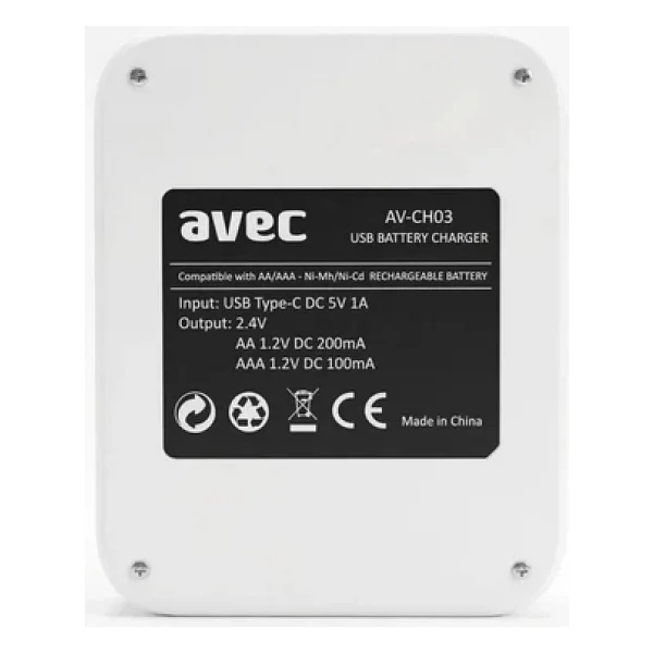 Avec AV-CH03 4lü AA-AAA USB Pil Şarj Aleti - Görsel 8