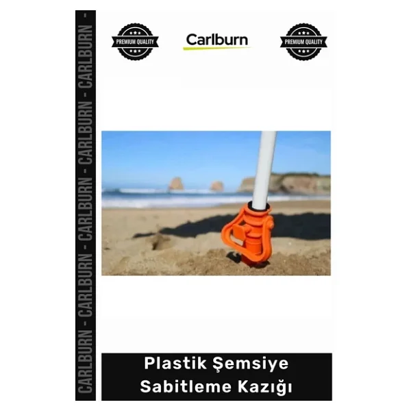#Kazık Spiral Uçlu Kum Toprak Zemin Tutucu Sağlam Ayarlı Aparat Plastik Şemsiye Sabitleme Kazığı - Görsel 4