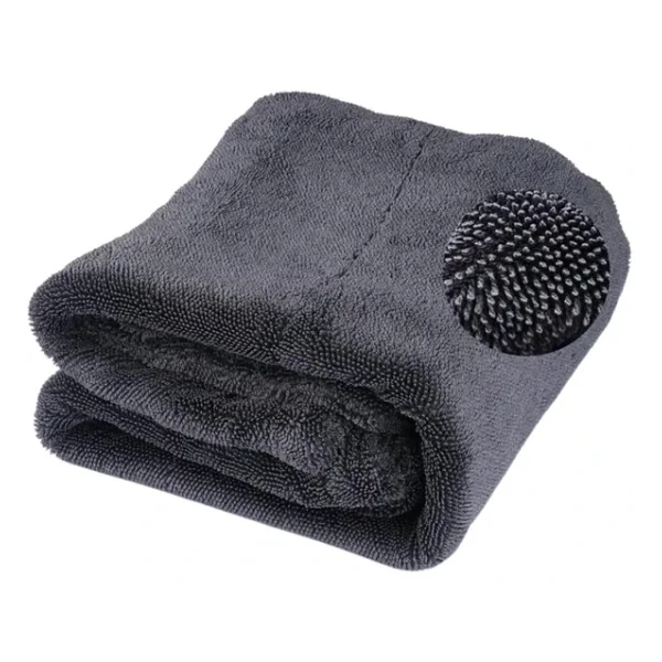 Polham 40x60CM 1200GSM Süper Su Emici Özellikli Mikrofiber Araç Kurulama Havlusu, Çizik ve İz Bırakmaz Bez - Görsel 7