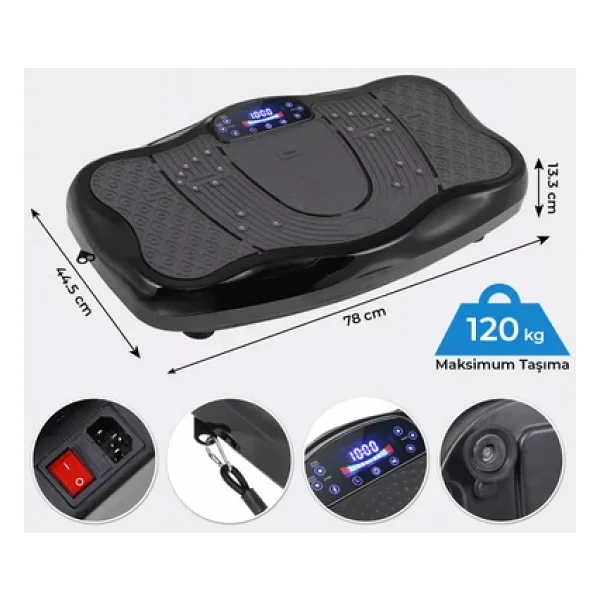 Relax Deluxe Vibration Plate Titreşimli Spor Aleti - Görsel 3