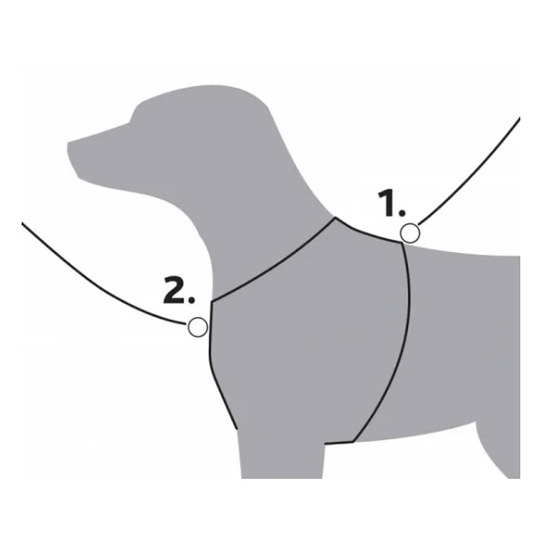 Trixie Premium S-M 50-60 cm 15 mm Kırmızı Köpek Göğüs Tasması - Görsel 3