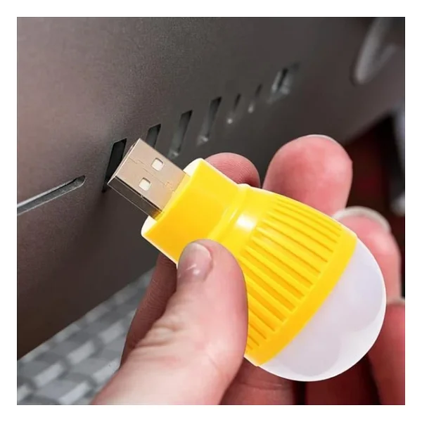 Powermaster Pm-34389 Usb Beyaz Gece Lambası Mini Ampul Aydınlatma - Görsel 4