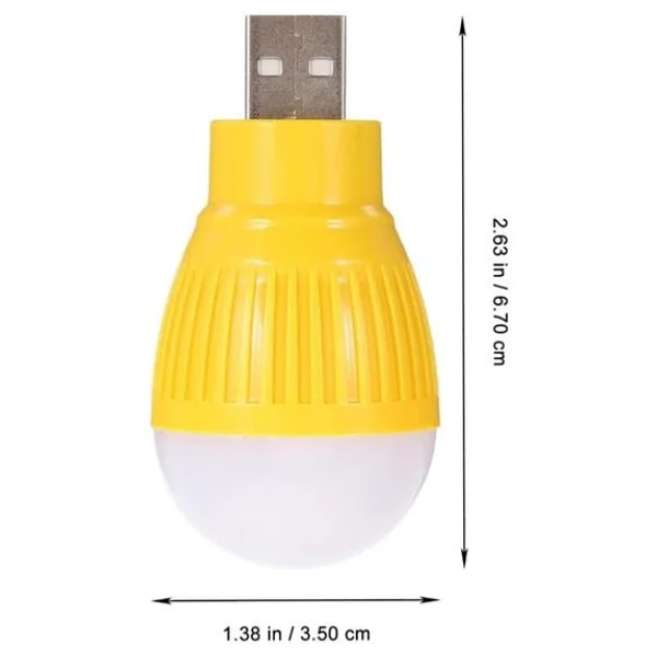 Powermaster Pm-34389 Usb Beyaz Gece Lambası Mini Ampul Aydınlatma - Görsel 2