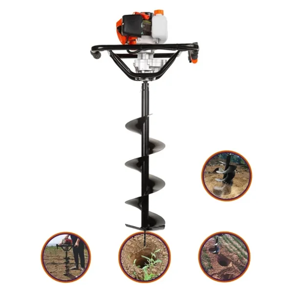 İtaly Lmb-S52 Toprak Burgu Zemin Delme Delik Açma Makinası 52Cc+ Delme Ucu 150 Mm Hediyeli - Görsel 3