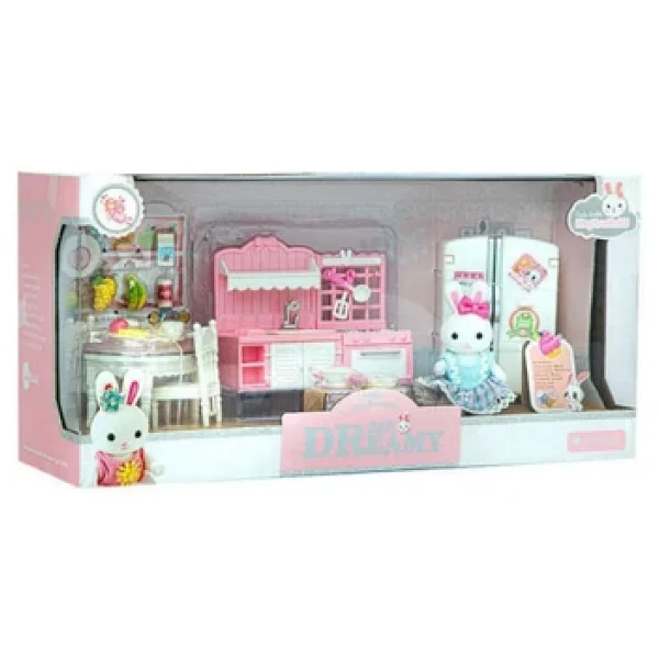 Bay Dreamy Mini Tavşan Büyük Mutfak Oyun Seti - Görsel 7