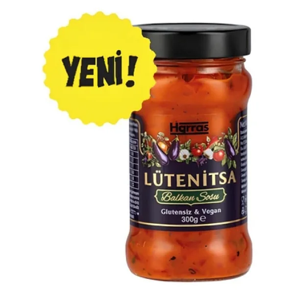 Harras Balkan sosu lütenitsa glutensiz ve vegan 4 adet X 300 gr - Görsel 3