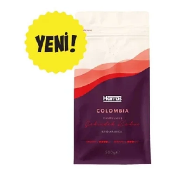 Harras Colombia Çekirdek Kahve %100 Arabica Orta Kavrulmuş 500 gr 2 Adet (Toplam 1000 Gr) - Görsel 7