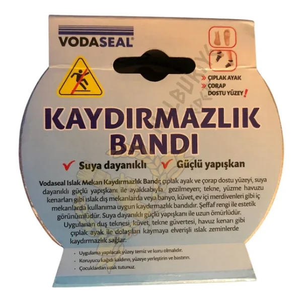Vodaseal Iç Mekan Kaydırmazlık Bandı Şeffaf - 36 Mm X 2.5 Mt. - Görsel 3