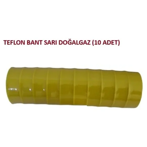 Teflon Bant Sarı Doğalgaz (10 Adet) - Görsel 2