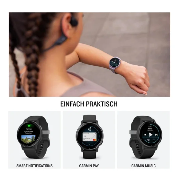 Garmin Vivoactive 5 Siyah Akıllı Saat - Görsel 5