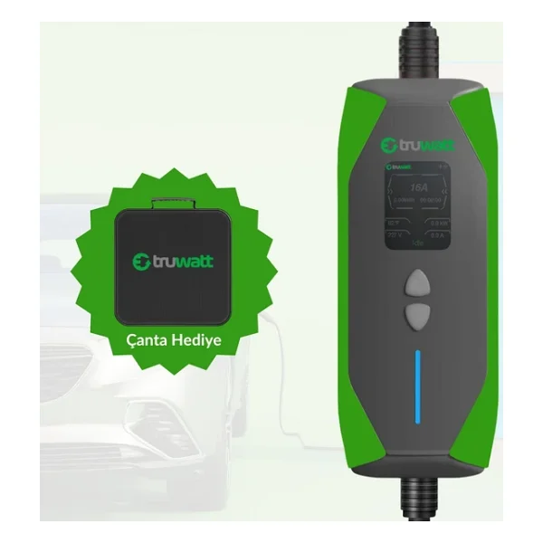 Truwatt ZT215 3.5 kW 15 m Taşınabilir Elektrikli Araç Şarj İstasyonu - Görsel 2