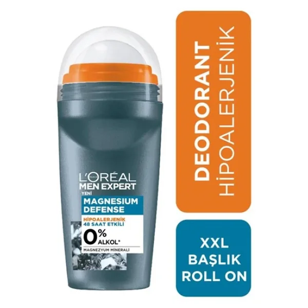 L'Oreal Paris Men Expert Magnesium Defense Roll-On 50 ml - Görsel 2