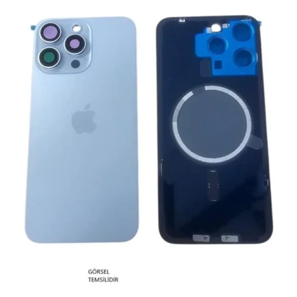 İphone 15 Pro Arka Pil Kapağı Full Nfc Li Lensli- - Görsel 6