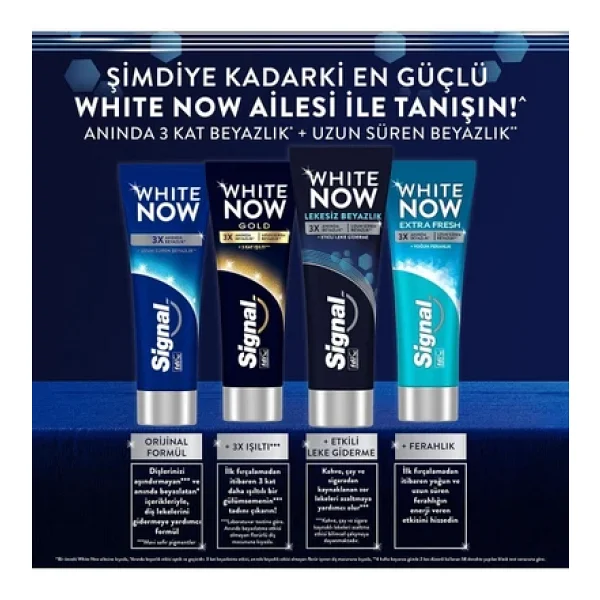 Signal White Now Lekesiz Beyazlık 75 ml Florürlü Diş Macunu - Görsel 7